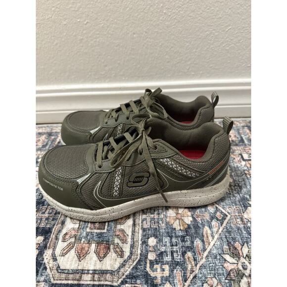 SKECHERS WORK Women 6.5 Summits SR Jaily Comp Toe Slip Resistant olive New - Picture 3 of 6
